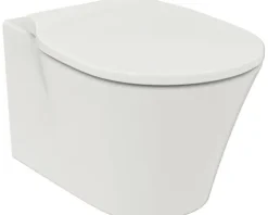 Ideal Standard Wand-WC Set Connect Air Tiefspüler ohne Spülrand weiß glänzend mit WC-Sitz K876801