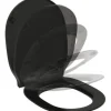 Ideal Standard Wand-WC Set Connect Air Tiefspüler ohne Spülrand schwarz matt mit WC-Sitz K8768V3