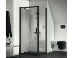 Ideal Standard Wand-WC Set Connect Air Tiefspüler ohne Spülrand schwarz matt mit WC-Sitz K8768V3