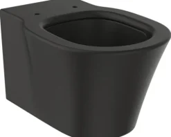 Ideal Standard Wand-WC Set Connect Air Tiefspüler ohne Spülrand schwarz matt mit WC-Sitz K8768V3