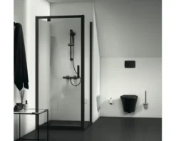 Ideal Standard Wand-WC Set Connect Air Tiefspüler ohne Spülrand schwarz matt mit WC-Sitz K8768V3