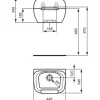 Ideal Standard Ausgussbecken Duoro 44,5 x 34 cm weiß glänzend R380601