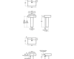 Ideal Standard Halbsäule Connect zu Waschtisch weiß E711301