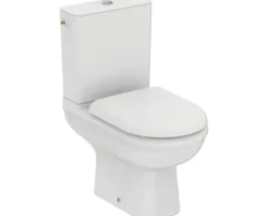 Ideal Standard WC-Kombination Set Exacto Tiefspüler ohne Spülrand weiß glänzend mit WC-Sitz R006901