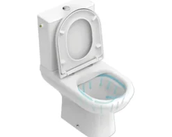 Ideal Standard WC-Kombination Set Exacto Tiefspüler ohne Spülrand weiß glänzend mit WC-Sitz R006901