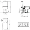 Ideal Standard WC-Kombination Set i.life A Tiefspüler ohne Spülrand weiß glänzend - mit WC-Sitz R045801