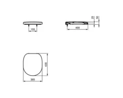 Ideal STANDARD WC-Sitz Connect weiß E712801