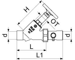 JS FREISTROMVENTIL, MIT ENTL. IN VSB AUSG,N.ST.SP,DN50,LOET54,DVGW