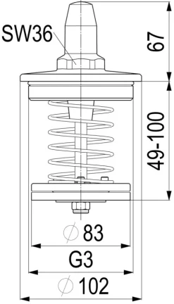 JS OBERTEIL F. RUECKSCHLAGVENTIL DN80,3,MESSING,EPDM