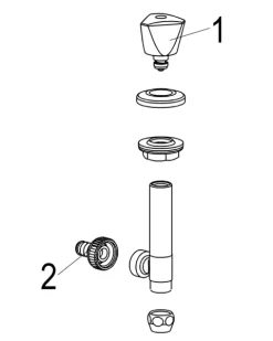 JS WASCHGERAETE-UNTERTISCHVENTIL SV,3-KT,1/2,ANSCHL.3/4SEITL.,CR