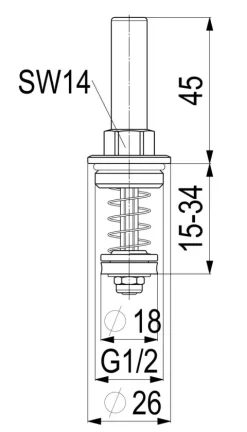 JS OBERTEIL RUECKFLUSSVERHINDERER DN15,1/2,MESSING,DIN-DVGW