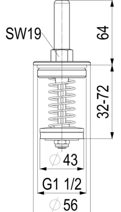 JS OBERTEIL RUECKFLUSSVERHINDERER DN40,1 1/2,MESSING,DIN-DVGW