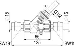 JS RUECKFLUSSVERHINDERER, M.ENTL. PRESSANSCHL.IG,DN15,PRESS15,DVGW