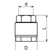 JS RUECKSCHLAGVENTIL, SYSTEM YORK MIT FEDER,1/2,MESSING