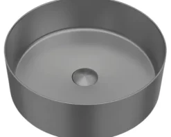 Jungborn Aufsatzwaschbecken ONE 41 x 40 cm mit Schaftventil gun metal