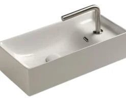 Jungborn Aufsatzwaschbecken NOVE 51 x 25 cm weiß glänzend