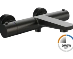 Jungborn Badewannenarmatur mit Thermostat LAMBDA DVGW geprüft gun metal matt
