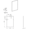 Jungborn Badspiegel 50x80x2 cm Rahmen schwarz matt