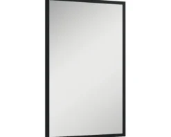 Jungborn Badspiegel 50x80x2 cm Rahmen schwarz matt
