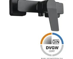 Jungborn Duscharmatur GAMMA schwarz matt