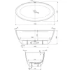 Jungborn freistehende Badewanne FOUR 85 x 170 cm weiß glänzend