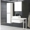 Jungborn Fußstütze TRENTA 45 x 68 cm rund weiß matt