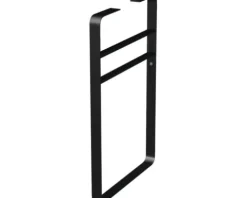 Jungborn Fußstütze TRENTA 45 x 75 cm rund schwarz matt