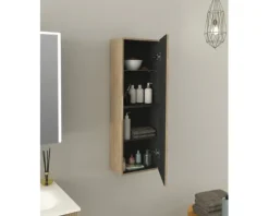 Jungborn Hochschrank QUATTRO/SEDICI BxHxT 35 x 100 x 20 cm Frontfarbe tabak eiche matt 55721