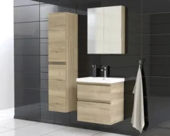 Jungborn Hochschrank TRENTA BxHxT 35 x 161,8 cm x 35 cm Frontfarbe eiche holzdekor TRE SV 35 R B 80 Türanschlag rechts
