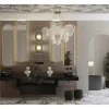 Jungborn LED Rahmenspiegel Long Cut BxHxS 35x150x3.1 cm gold