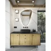 Jungborn LED Rahmenspiegel Tri BxHxS 68.5x95.5x2.4 cm schwarz