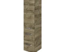 Jungborn Midischrank VENTITRE BxHxT 30 x 121 cm x 33 cm Frontfarbe eiche ribbeck holzdekor