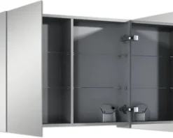 Jungborn Spiegelschrank 806 x 140 x 638 mm 2-türig mit beidseitigen Spiegeltüren und Seitenverspiegelung