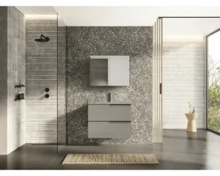 Jungborn Spiegelschrank 806 x 140 x 638 mm 2-türig mit beidseitigen Spiegeltüren und Seitenverspiegelung