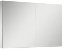 Jungborn Spiegelschrank 1006 x 140 x 638 mm 2-türig mit beidseitigen Spiegeltüren und Seitenverspiegelung