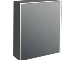 Jungborn Spiegelschrank QUATTRO SEDICI NOVE 60 x 20 x 70 cm schwarz matt 1-türig LED IP 44