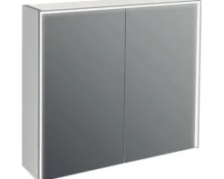 Jungborn Spiegelschrank QUATTRO SEDICI NOVE 80 x 20 x 70 cm grau 2-türig LED IP 44