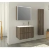 Jungborn Spiegelschrank QUATTRO SEDICI NOVE 80 x 20 x 70 cm nussbaum 2-türig LED IP 44