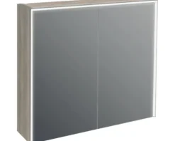 Jungborn Spiegelschrank QUATTRO SEDICI NOVE 80 x 20 x 70 cm nussbaum 2-türig LED IP 44