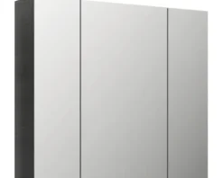 Jungborn Spiegelschrank VENTITRE 80 x 17 x 70,3 cm graphit struktur quer 3-türig J850.198050