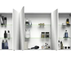 Jungborn Spiegelschrank VENTITRE 140 x 17 x 70,3 cm weiß glanz 3-türig J850.091450