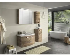 Jungborn Spiegelschrank VENTITRE 80 x 17 x 70,3 cm eiche ribbeck 3-türig J850.698050