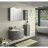 Jungborn Unterschrank VENTITRE BxHxT 30 x 73 cm x 33 cm Frontfarbe graphit struktur quer holzdekor