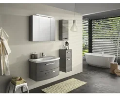 Jungborn Unterschrank VENTITRE BxHxT 30 x 73 cm x 33 cm Frontfarbe graphit struktur quer holzdekor