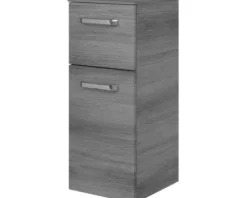 Jungborn Unterschrank VENTITRE BxHxT 30 x 73 cm x 33 cm Frontfarbe graphit struktur quer holzdekor
