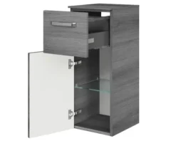 Jungborn Unterschrank VENTITRE BxHxT 30 x 73 cm x 33 cm Frontfarbe graphit struktur quer holzdekor