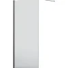 Jungborn Walk In SETTE 80 cm Profilfarbe schwarz Klarglas mit schmutzabweisende Glasbeschichtung