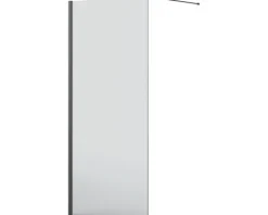 Jungborn Walk In SETTE 80 cm Profilfarbe schwarz Klarglas mit schmutzabweisende Glasbeschichtung