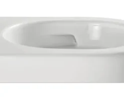 Jungborn Wand-WC Set ONE 53 Tiefspüler ohne Spülrand weiß glänzend mit WC-Sitz (Absenkautomatik, Quick-Release leicht abnehmbar) mit Turbo-Flush-Technologie