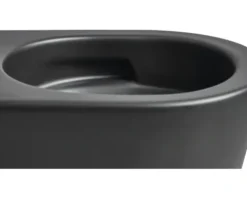 Jungborn Wand-WC Set ONE 53 Tiefspüler ohne Spülrand schwarz matt mit WC-Sitz (Absenkautomatik, Quick-Release leicht abnehmbar) mit Turbo-Flush-Technologie